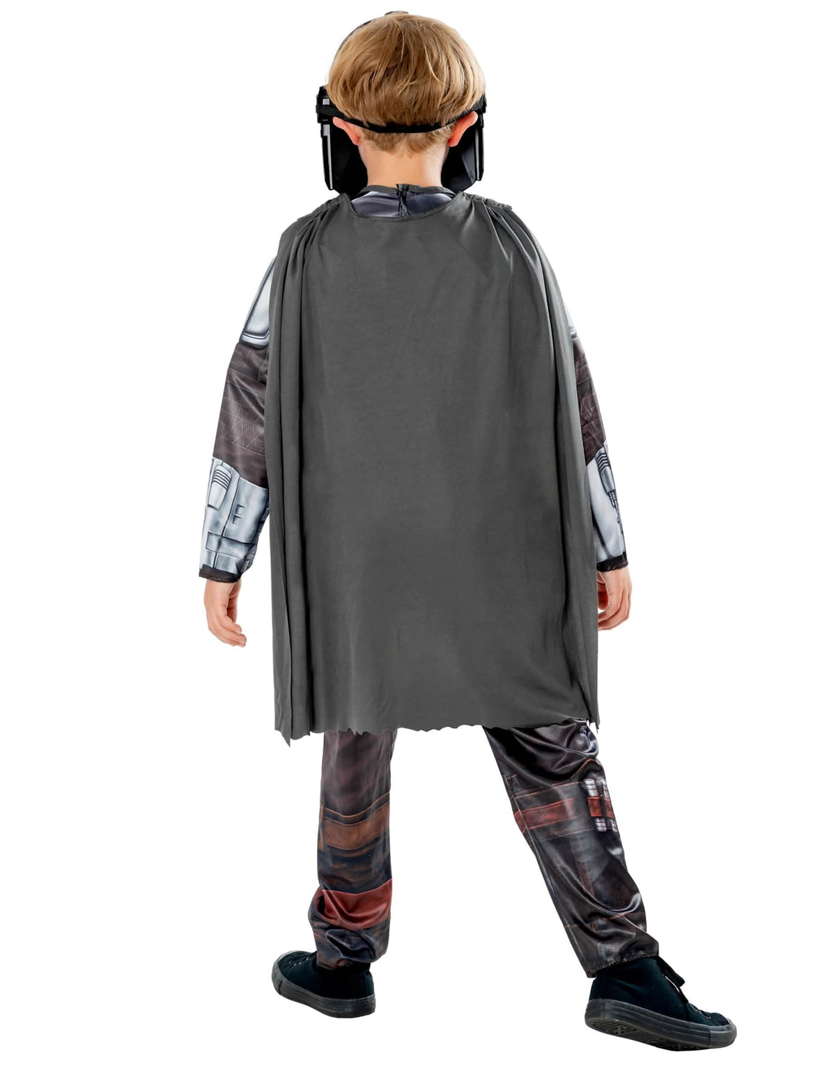 Pohľad zozadu na klasický kostým Star Wars The Mandalorian pre dieťa