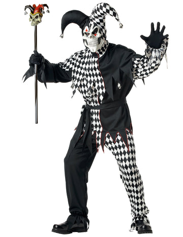 Halloween Black Man Clown Mas bude