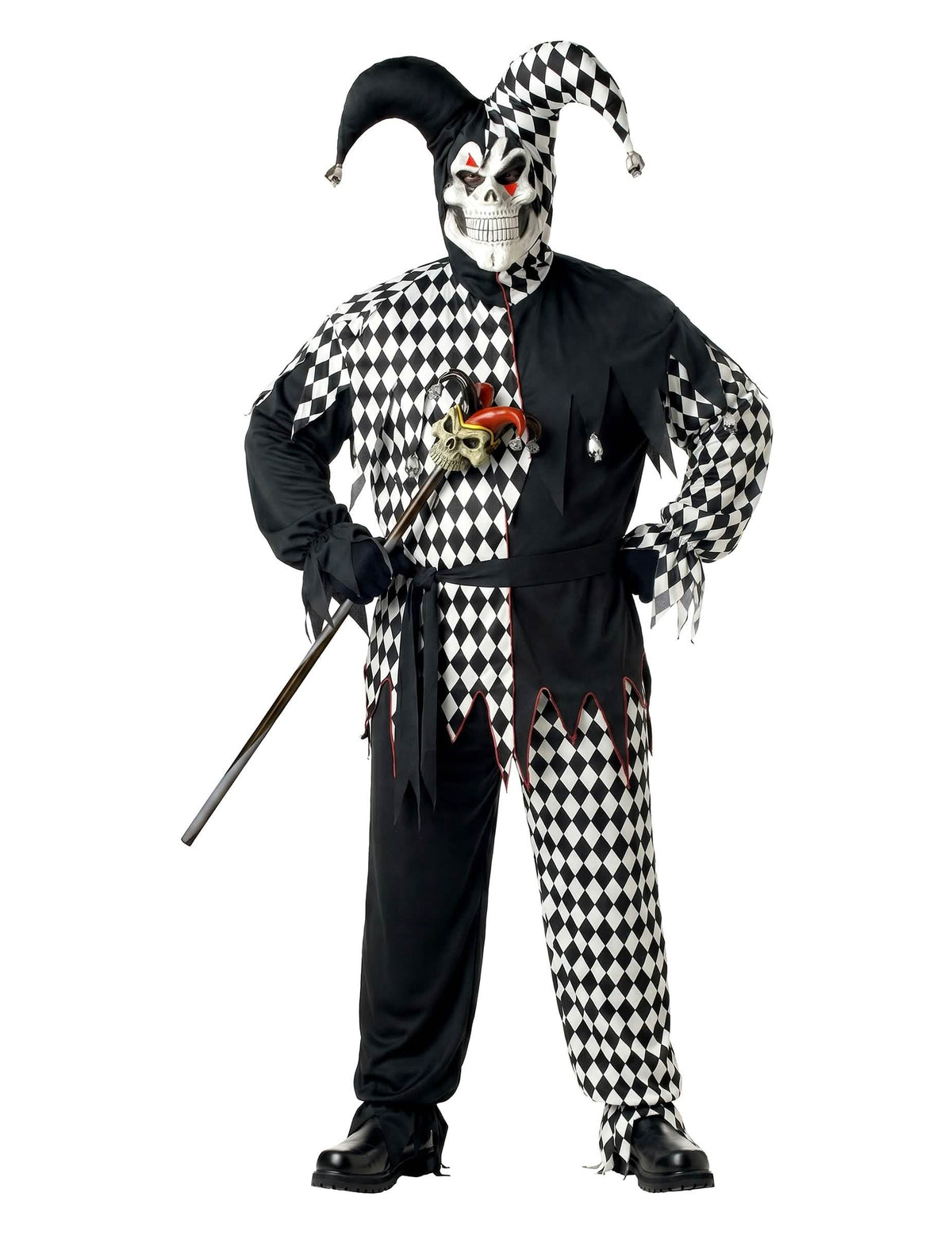 Halloween Black Man Clown Mas bude