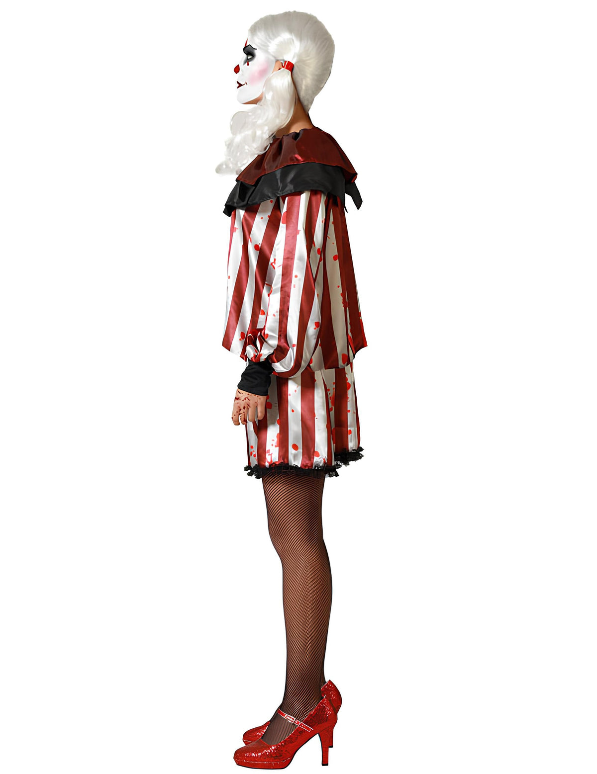 Vue de profil du déguisement Clown Cauchemardesque
