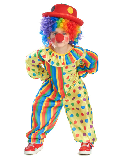 Prehľad farebného kostýmu klauna pre deti