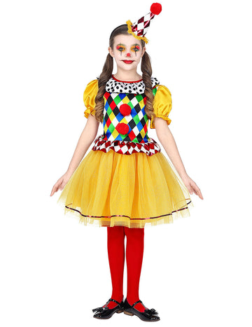 Girl Farebný klaun mask
