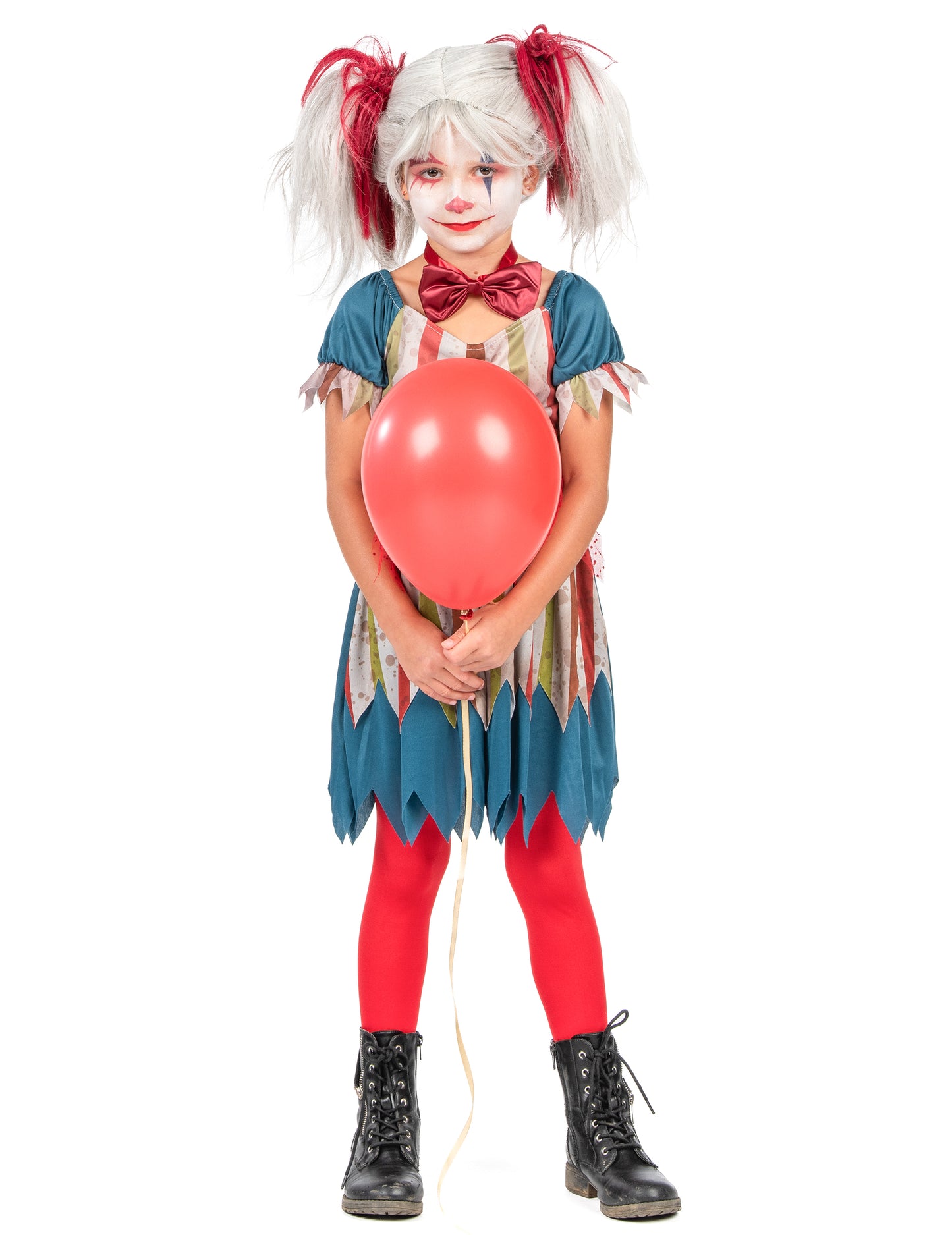 Halloween Girl Colored Clown Chick Mas bude