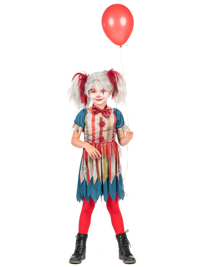 Halloween Girl Colored Clown Chick Mas bude