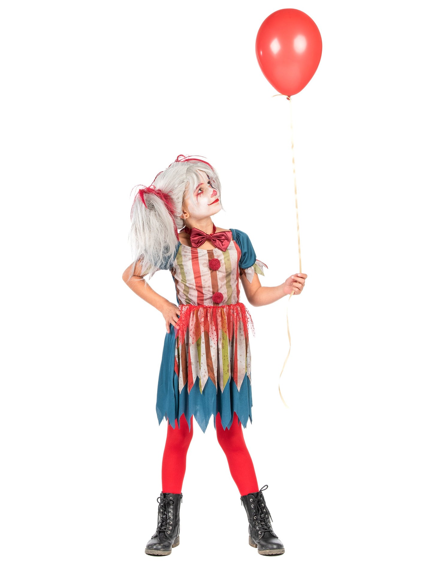 Halloween Girl Colored Clown Chick Mas bude
