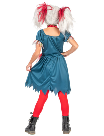Halloween Girl Colored Clown Chick Mas bude
