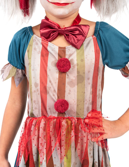 Halloween Girl Colored Clown Chick Mas bude