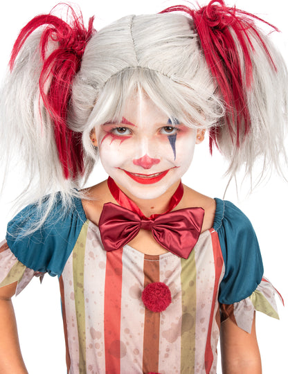 Halloween Girl Colored Clown Chick Mas bude