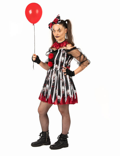 Dámsky luxusný šialený klaun kostým