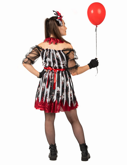 Dámsky luxusný šialený klaun kostým