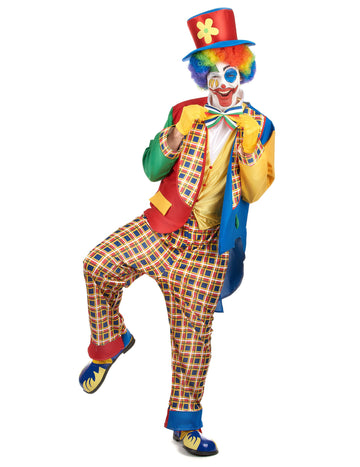 Zasahovanie mužského cirkusového klauna