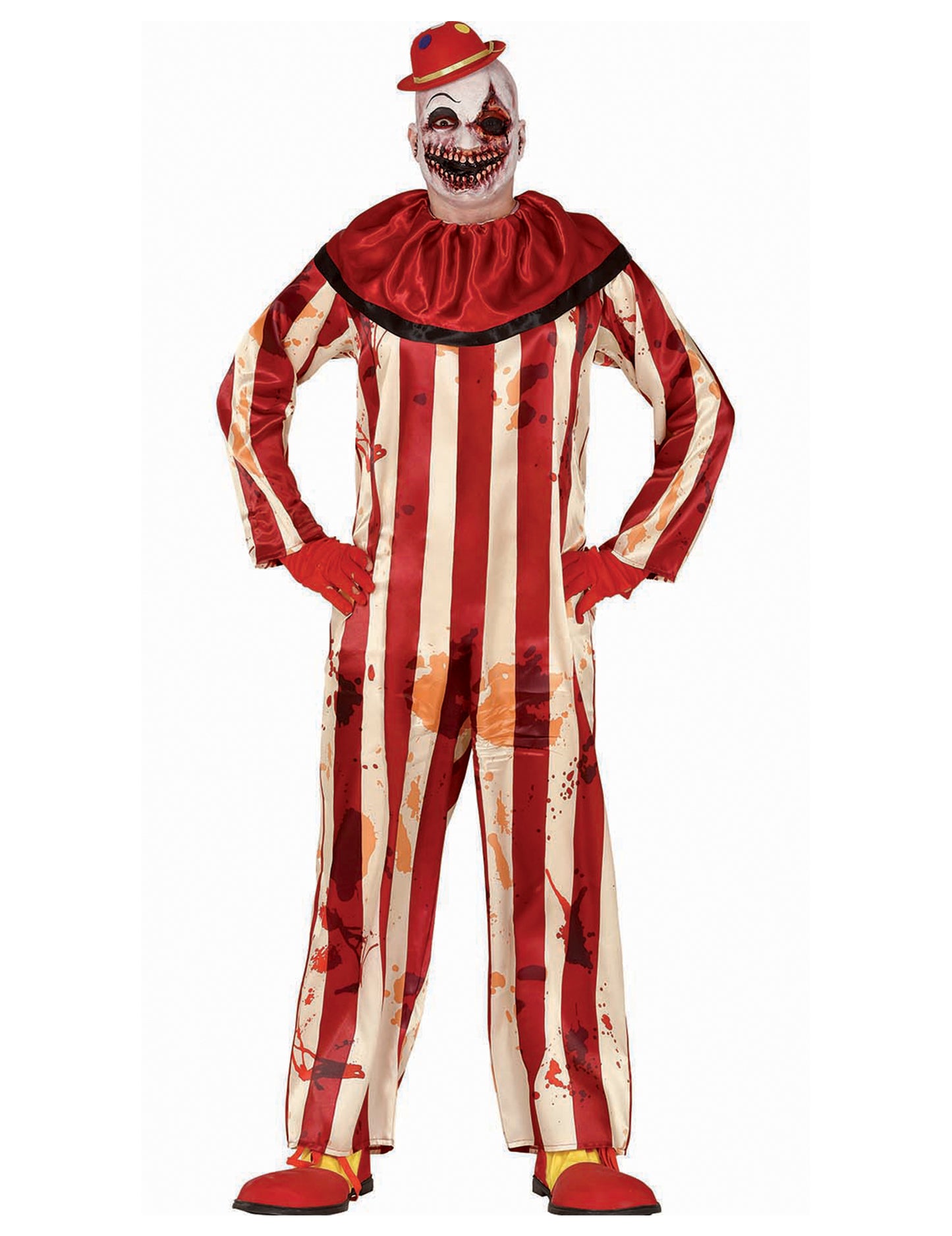 Desivé maskovanie červeného a bieleho klauna