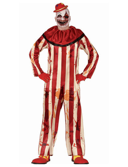 Desivé maskovanie červeného a bieleho klauna