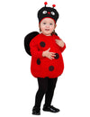 Déguisement bouffant coccinelle pour bébé rouge à pois noirs avec coiffe