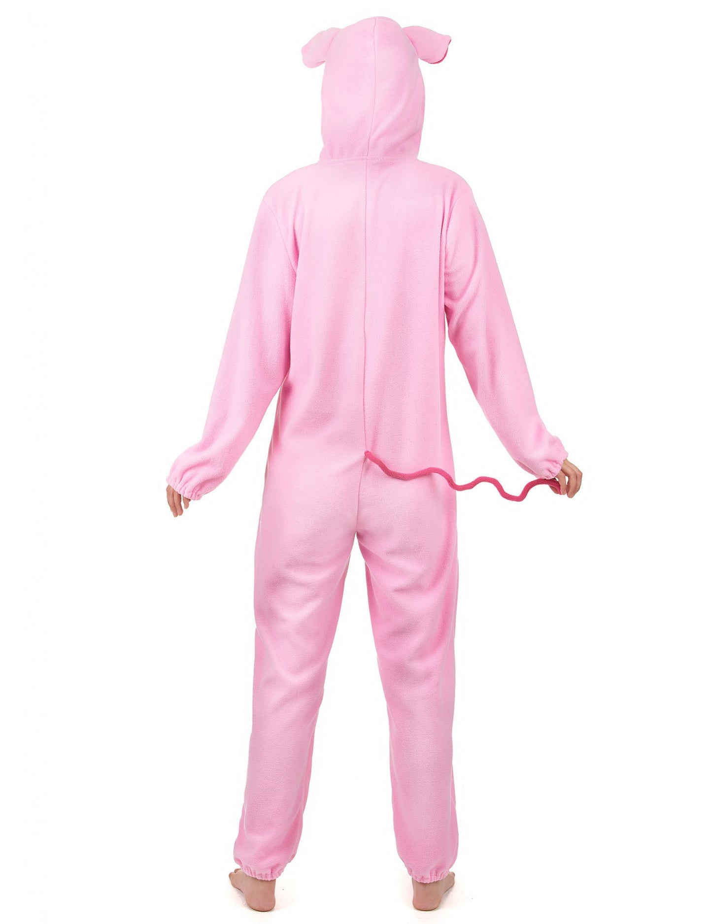 Vue de dos du déguisement cochon pour femme