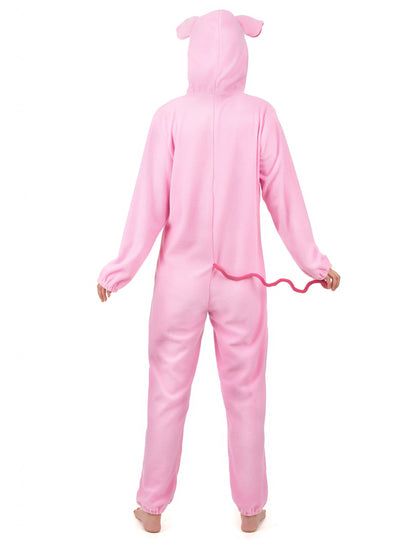Vue de dos du déguisement cochon pour femme