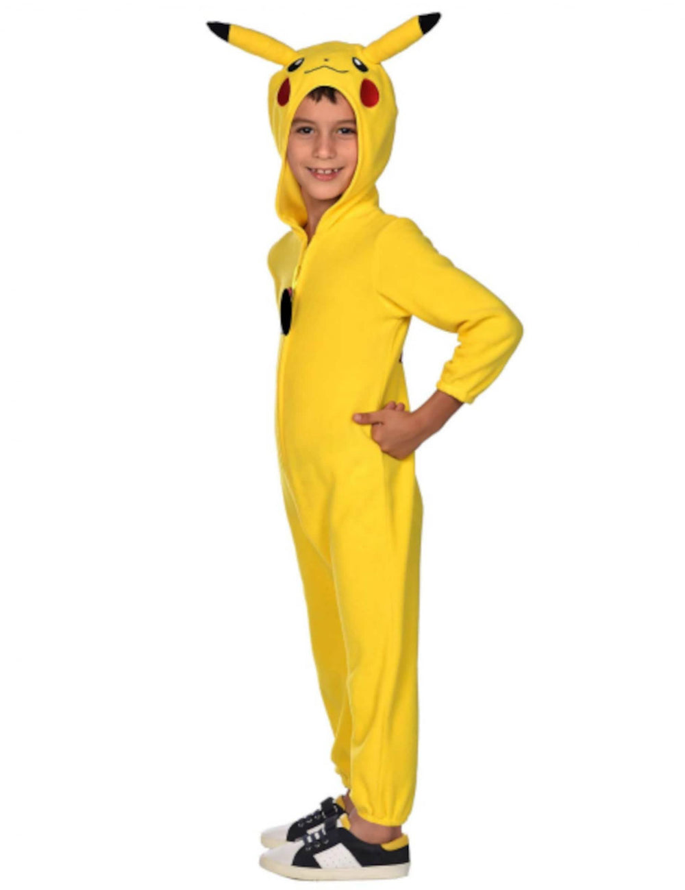 Bočný pohľad na kostým kombinézu Pikachu Pokémon™