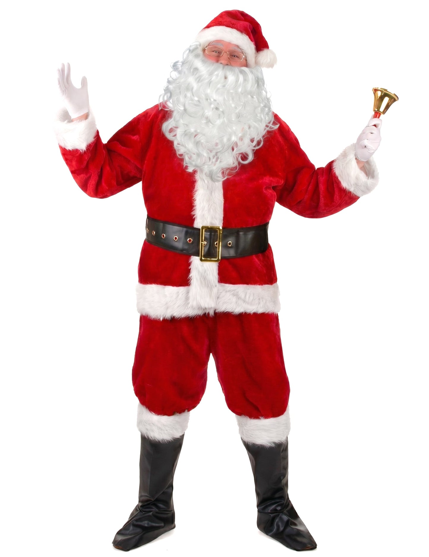 Kostým pre dospelých Santa Clausa s efektom kožušiny