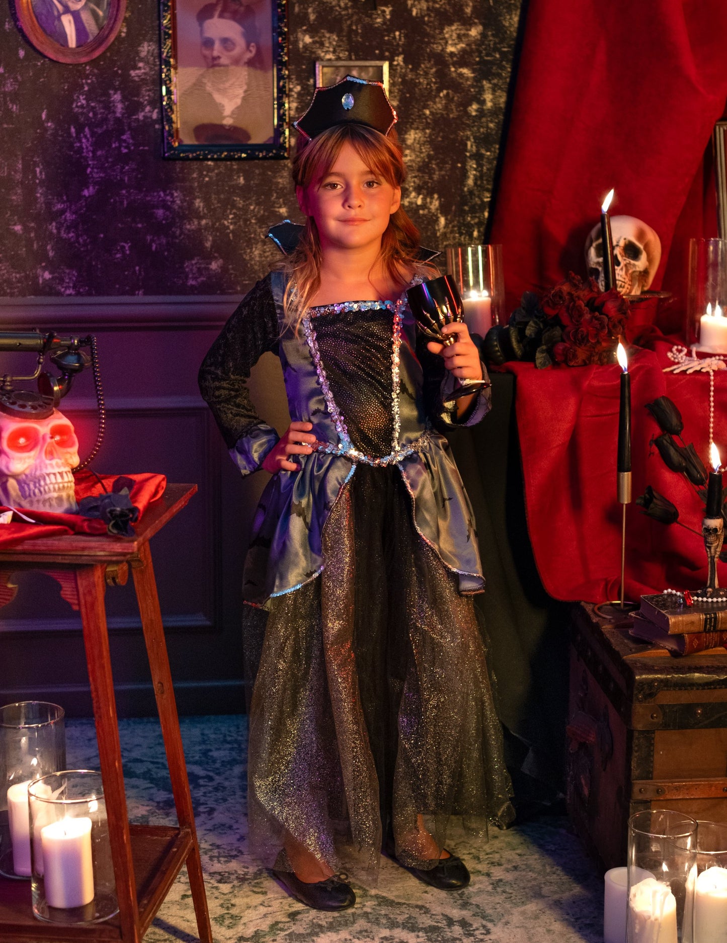 Kostým Comtesse des Chauve-Souris fille