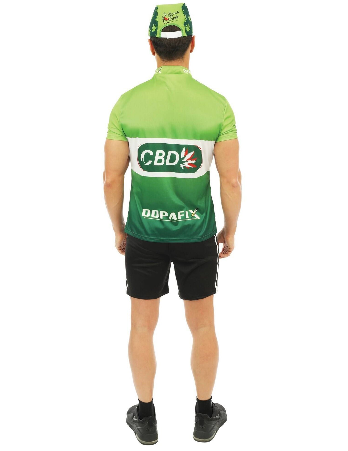 Zelený kostým cyklistiky CBD pre mužov