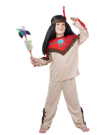 Béžový chlapec indický kostým