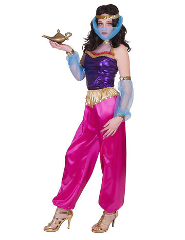 Kostým orientálnej tanečnice s čelenkou pre ženy 