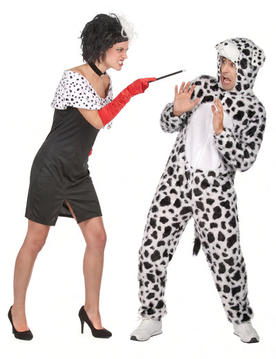 Párový kostým Cruella a jej dalmatínca