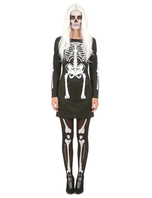 Párikový kostým kostlivcov na Halloween pre dospelých
