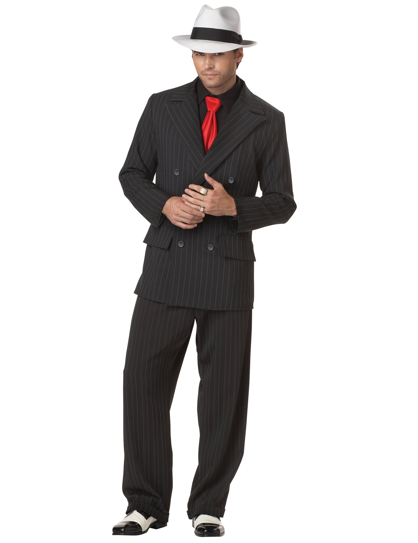 Vue d'ensemble du déguisement de Gangster pour homme