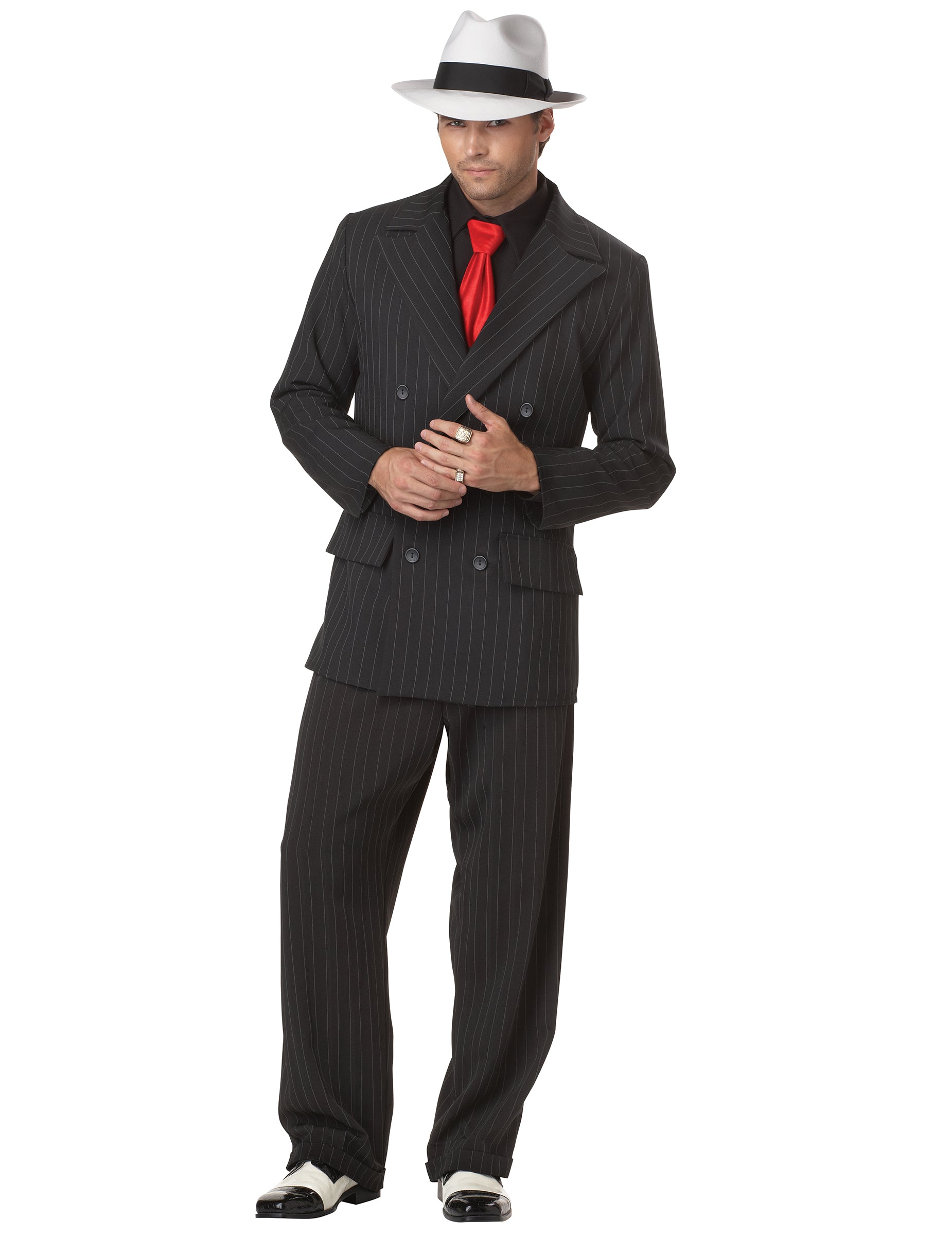 Vue d'ensemble du déguisement de Gangster pour homme