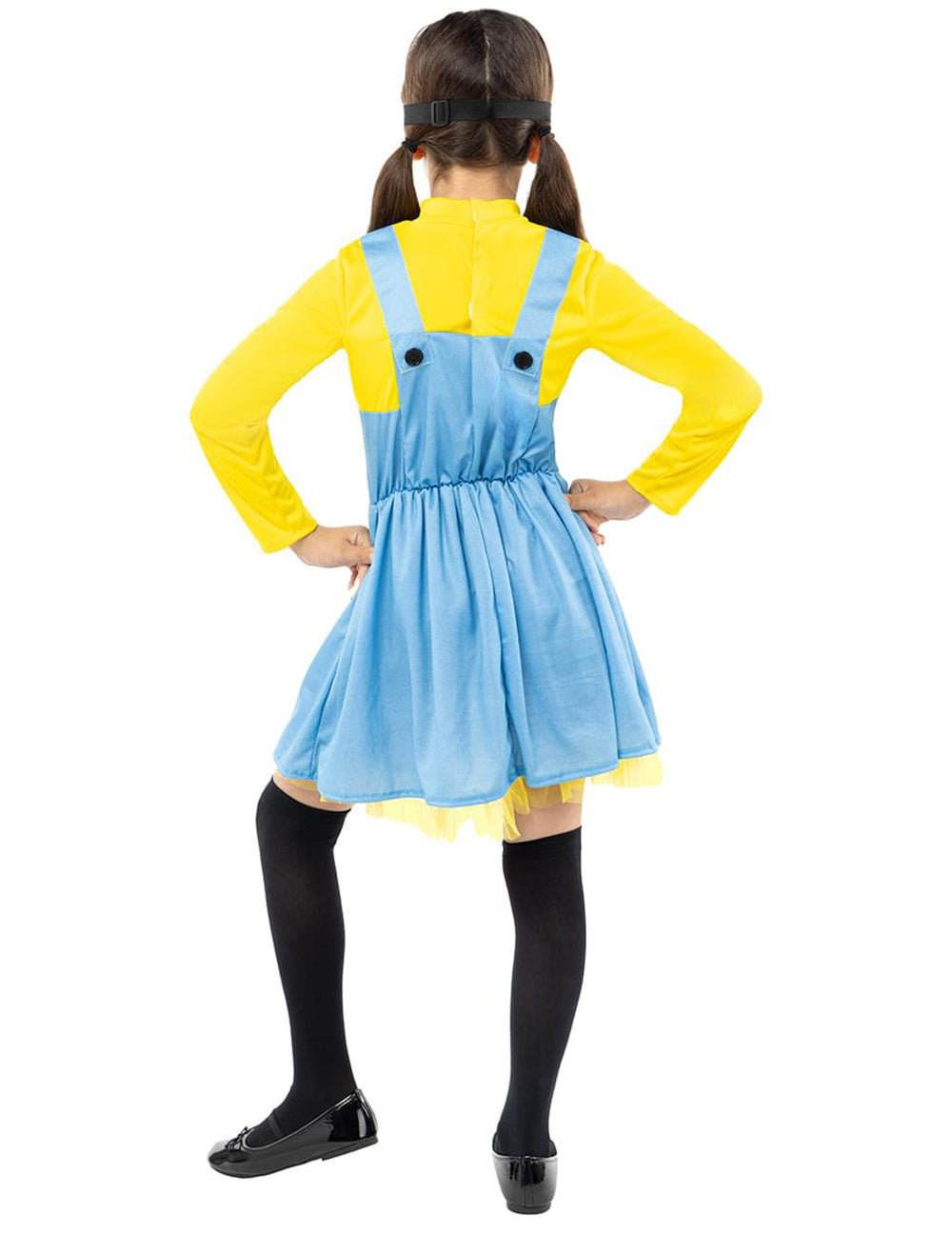 Vue de dos du déguisement de Minions™ Dave pour fille