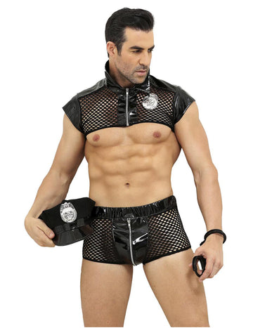 Sexy luxusný policajný kostým pre mužov