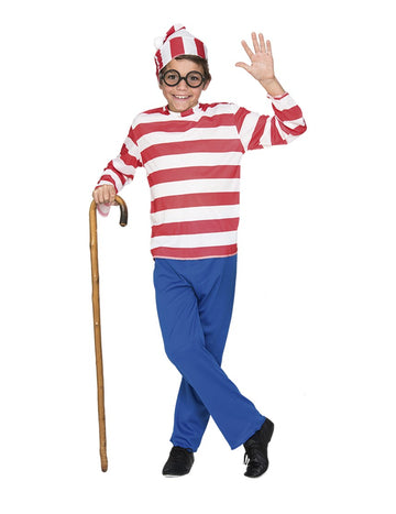 Kostým pruhovaného cestovateľa pre chlapca 