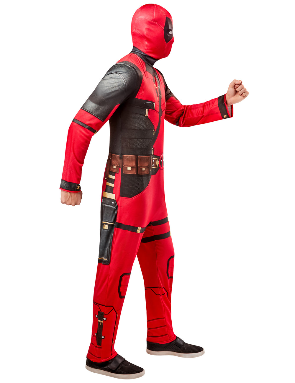Vue de profil du déguisement Deadpool