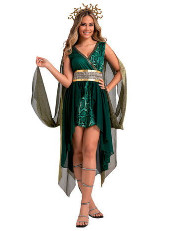 Kostým bohyne Medusa pre ženy