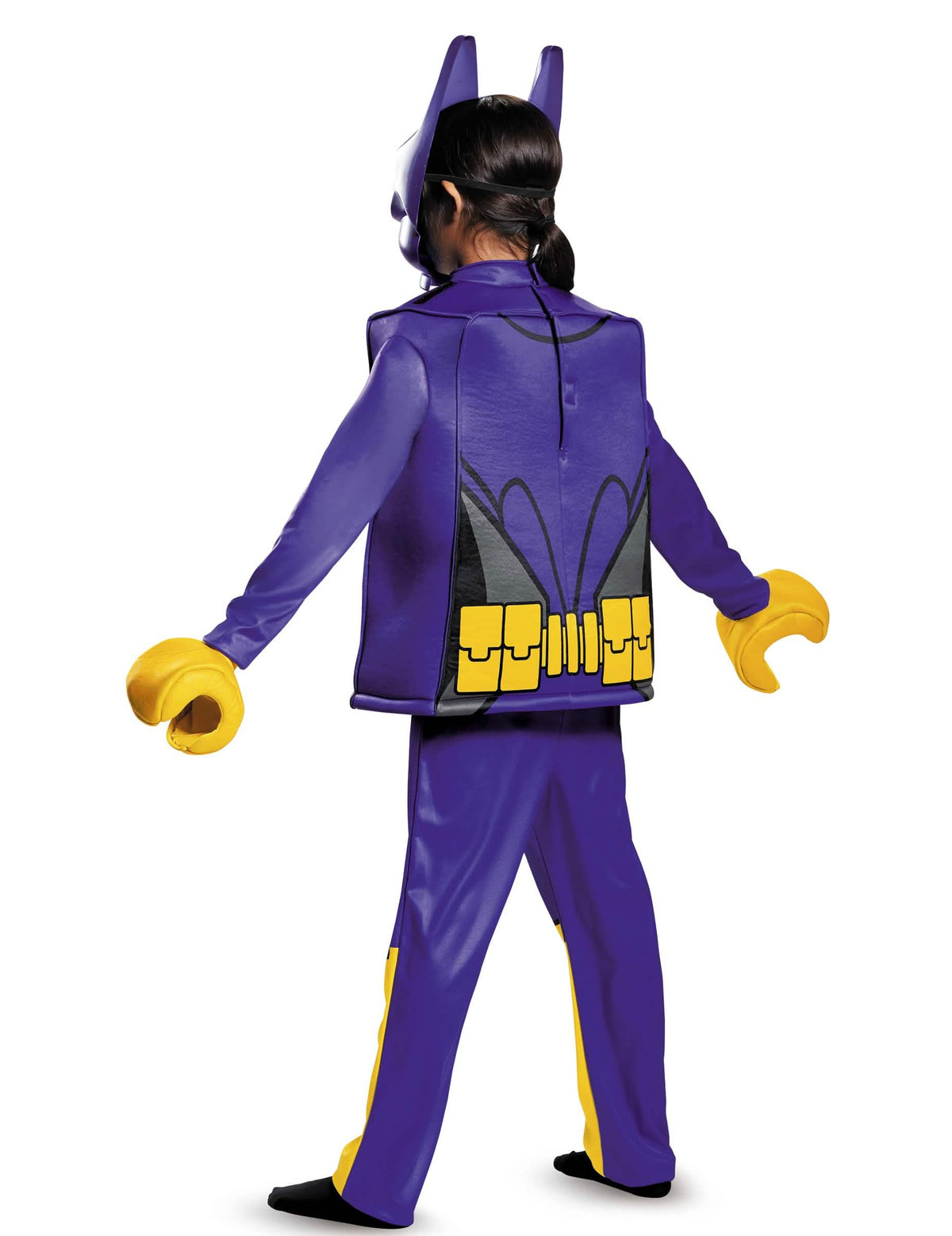 Zadný pohľad na detský luxusný kostým Batgirl LEGO Movie