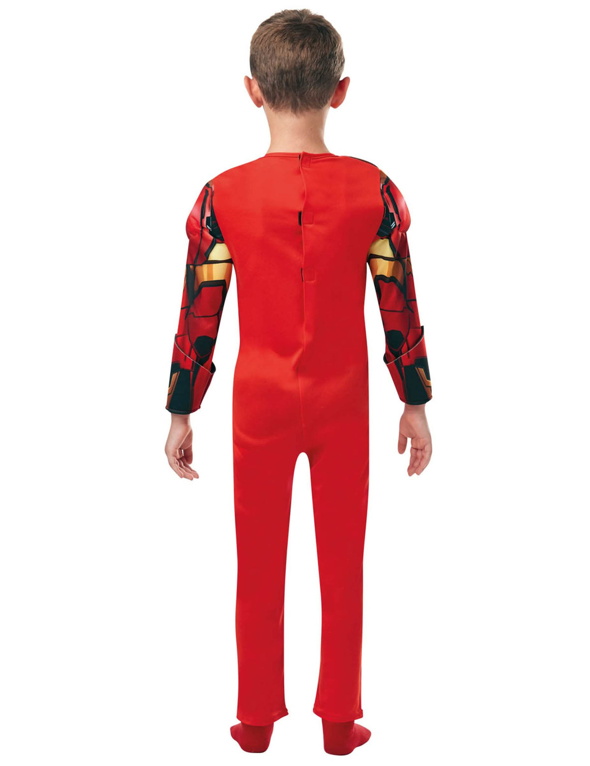 Pohľad zozadu na deluxe kostým Iron Man pre dieťa