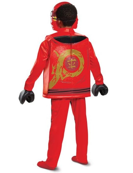 Vue de dos du déguisement deluxe Kai Ninjago LEGO