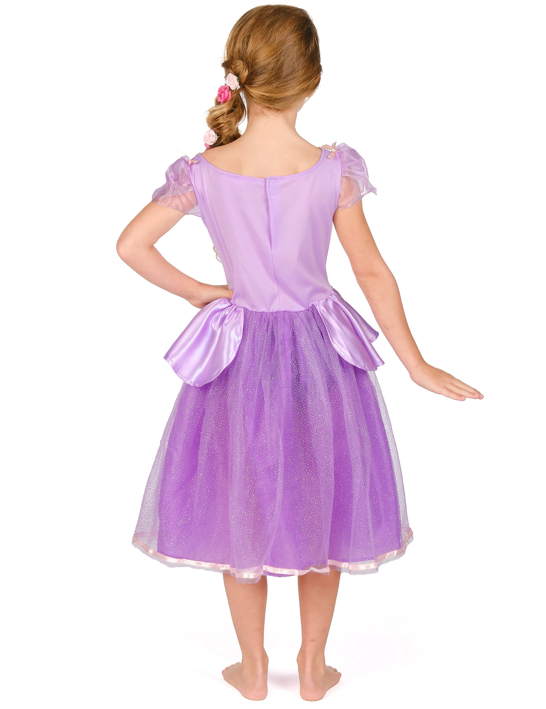 Vue de dos du déguisement deluxe Raiponce™ pour fille