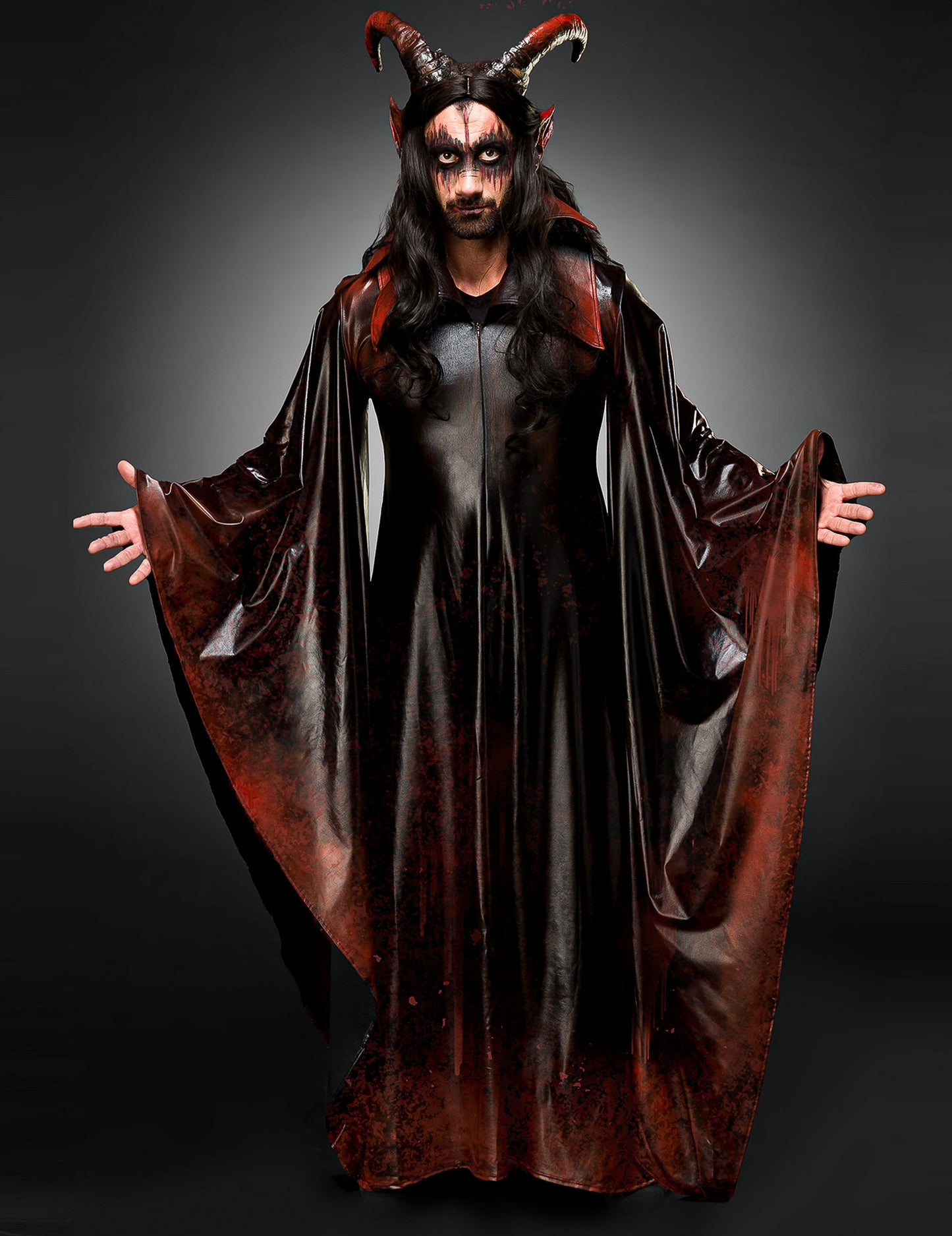 Luxusný krvavý démon démonov kostým dospelých