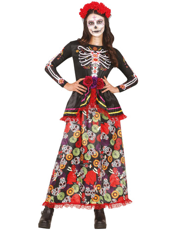 Farebný kostým Dia de los Muertos pre ženy