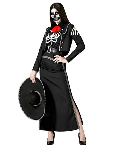 Dia de los Muertos kostým pre ženy plus veľkosť