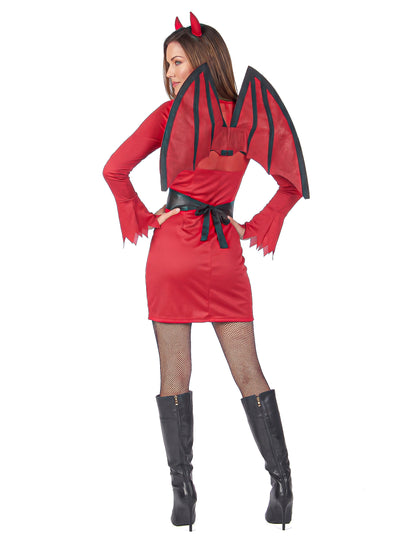 Halloween Red Devil a čierny kostým