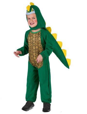 Zelený a žltý dinosaurus pre deti