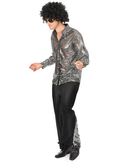 Profilový pohľad na disco kostým pre mužov