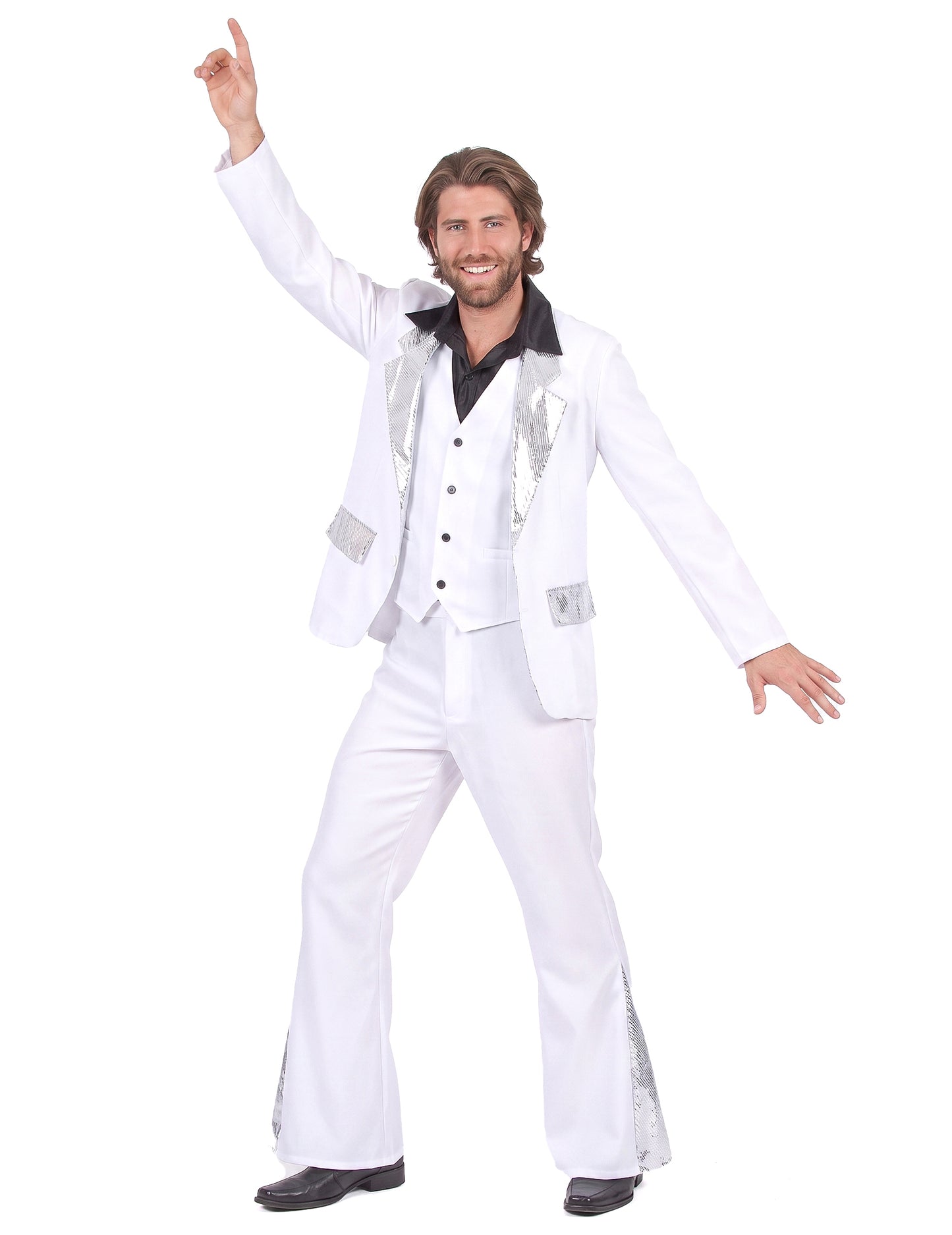 Biela a strieborná disco maskovanie