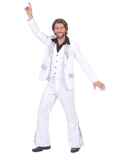 Biela a strieborná disco maskovanie