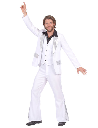 Biela a strieborná disco maskovanie
