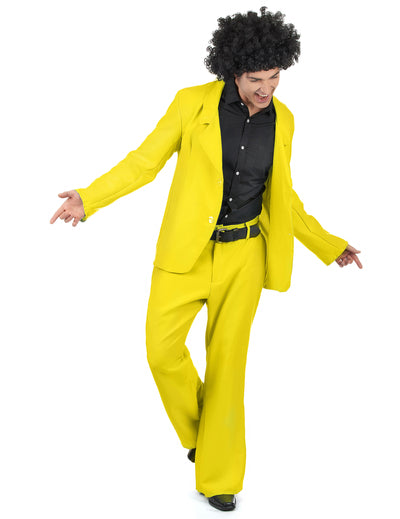 Déguisement disco pour adulte jaune