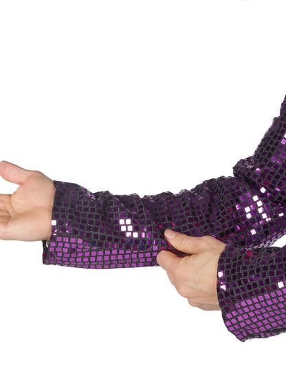 Luxusný fialový disko kostým pre mužov